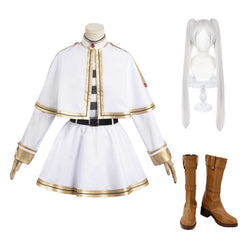 Anime Frieren: Beyond Journey's End Frieren White Dress Outfits Cosplay Costume Suit