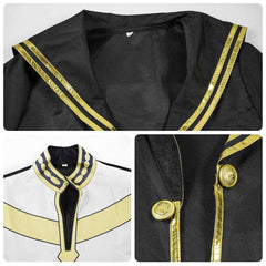 Frieren: Beyond Journey's End Heiter Black Set Outfits Cosplay Costume