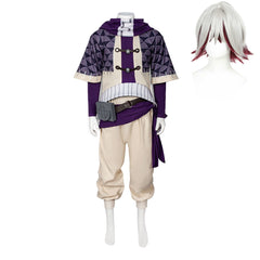 Gachiakuta Fu Orostor Purple White Cleaner Set Outfits Cosplay Costume