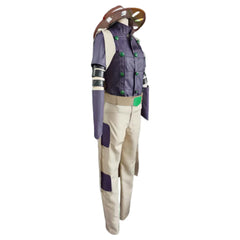 Gyro Zeppeli Blue Purple Set Outfits Cosplay Costume Halloween Carnival Suit