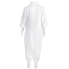 Hajime Kashimo White Set Outfits Cosplay Costume Halloween Carnival Suit