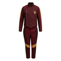 Harry Potter And The Philosopher's Stone (2026) Harry Potter Quidditch Magic Robe Red Cloak Outfits Set Cosplay Costume Halloween Carnival Suit