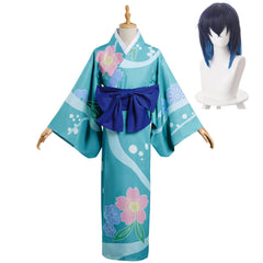 Hashibira Inosuke Cosplay Costume Kimono Dress Outfits Halloween Carnival Suit