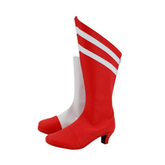 Hazbin Hotel Cherri Bomb Red White Shoes Cosplay Boots Accessories Halloween Props