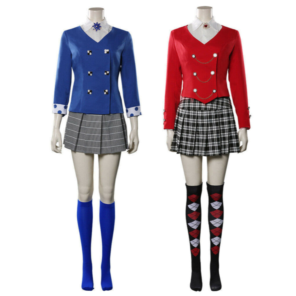 Heathers Veronica Sawyer Blue Uniform Set Outfits Halloween Carnival Cosplay Costume Suit
