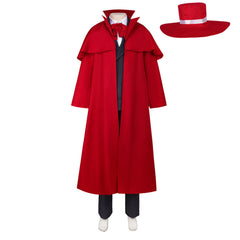 Hellsing Alucard Vampire Red Coat Set Outfits Cosplay Costume Halloween Suit