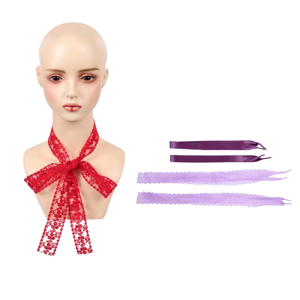 Hexed (2026) Billie 2 Pairs Lace Ribbon Shoelaces Necktie Cosplay Accessories Props