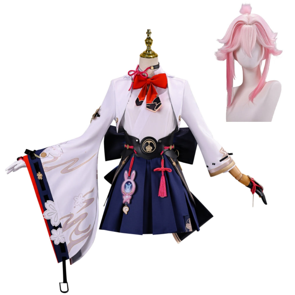 Honkai: Star Rail Evanescia White Blue Dress Set Outfits Cosplay Costume
