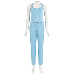 Horror MaXXXine (2024) Maxine Blue Outfits Cosplay Costume Halloween Carnival Suit