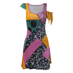 Horror Movie The Nightmare Before Christmas Sally Dress Outfits Cosplay Costume Halloween Carnival Suit