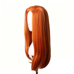 Invincible Atom Eve Orange Cosplay Wig Heat Resistant Synthetic Hair Accessories Props
