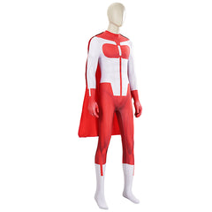 Invincible Season 3 (2025) Omni-Man Nolan White Red Jumpsuit Outfits Cosplay Costume