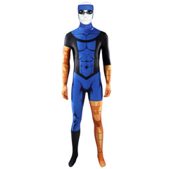 Invincible Season 4 (2026) Mark Grayson Blue Orange Muscle Jumpsuit Set Outfits Cosplay Costume