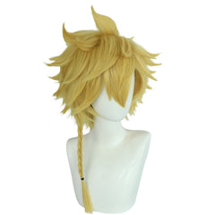 Jigokuraku Choubei Aza Yellow Wig Cosplay Heat Resistant Synthetic Hair Halloween Props