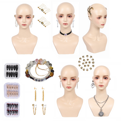 KPop Demon Hunters (2025) Rumi False Nails Necklace Earrings Hair Clips Zoey Mira Huntrix Cosplay Accessories Props - Original