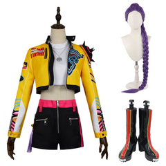 KPop Demon Hunters (2025) Rumi Yellow Jacket Set Outfits Cosplay Costume