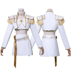 KPop Demon Hunters (2025) What It Sounds Like Mira White Set Stage Outfits Cosplay Costume