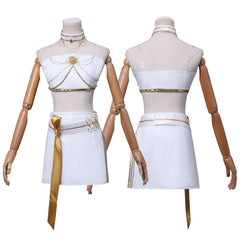 KPop Demon Hunters (2025) What It Sounds Like Mira White Set Stage Outfits Cosplay Costume