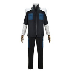 Kaiju No.8 Soshiro Hoshina Black Team Uniform Set Outfits Cosplay Costume