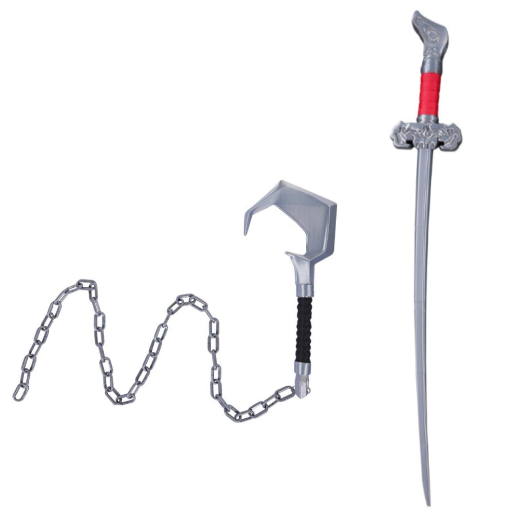 Kara Retractable Sword Lobo Chained Hook Weapon Cosplay Accessories Props