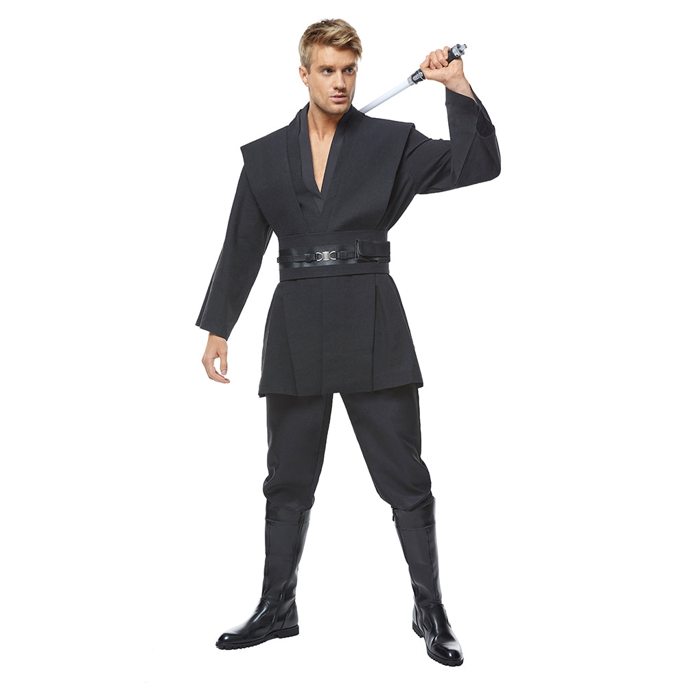 Kenobi Jedi Tunic Black Version No Cloak Set Outfits Cosplay Costume Halloween Suit