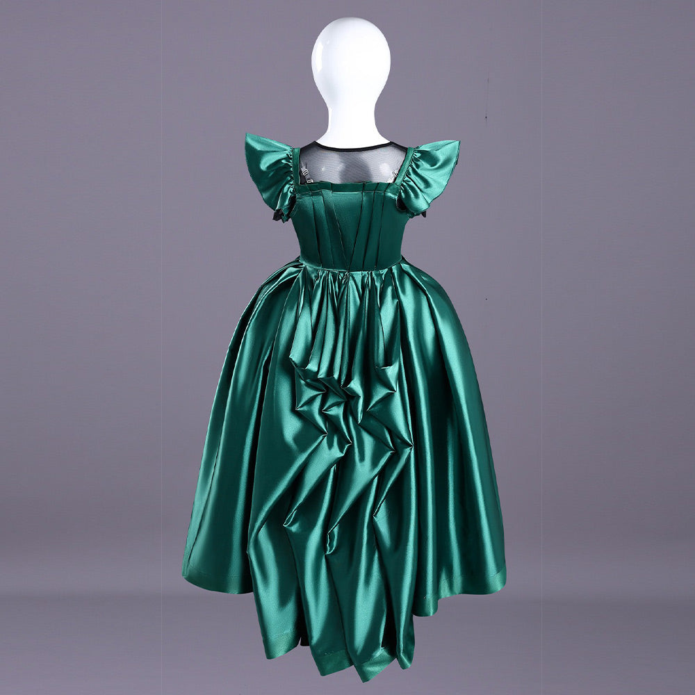 Kids Children Agnes DeMille Dead Dance Green Dress Gown Outfit Cosplay   Coshduk