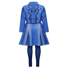 Kids Children Descendants: Wicked Wonderland (2026) Chloe Blue Jacket Skirt Set Outfits Cosplay Costume