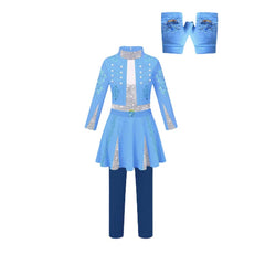 Kids Children Descendants: Wicked Wonderland (2026) Chloe Red Jumpsuit Gloves Outfits Cosplay Costume