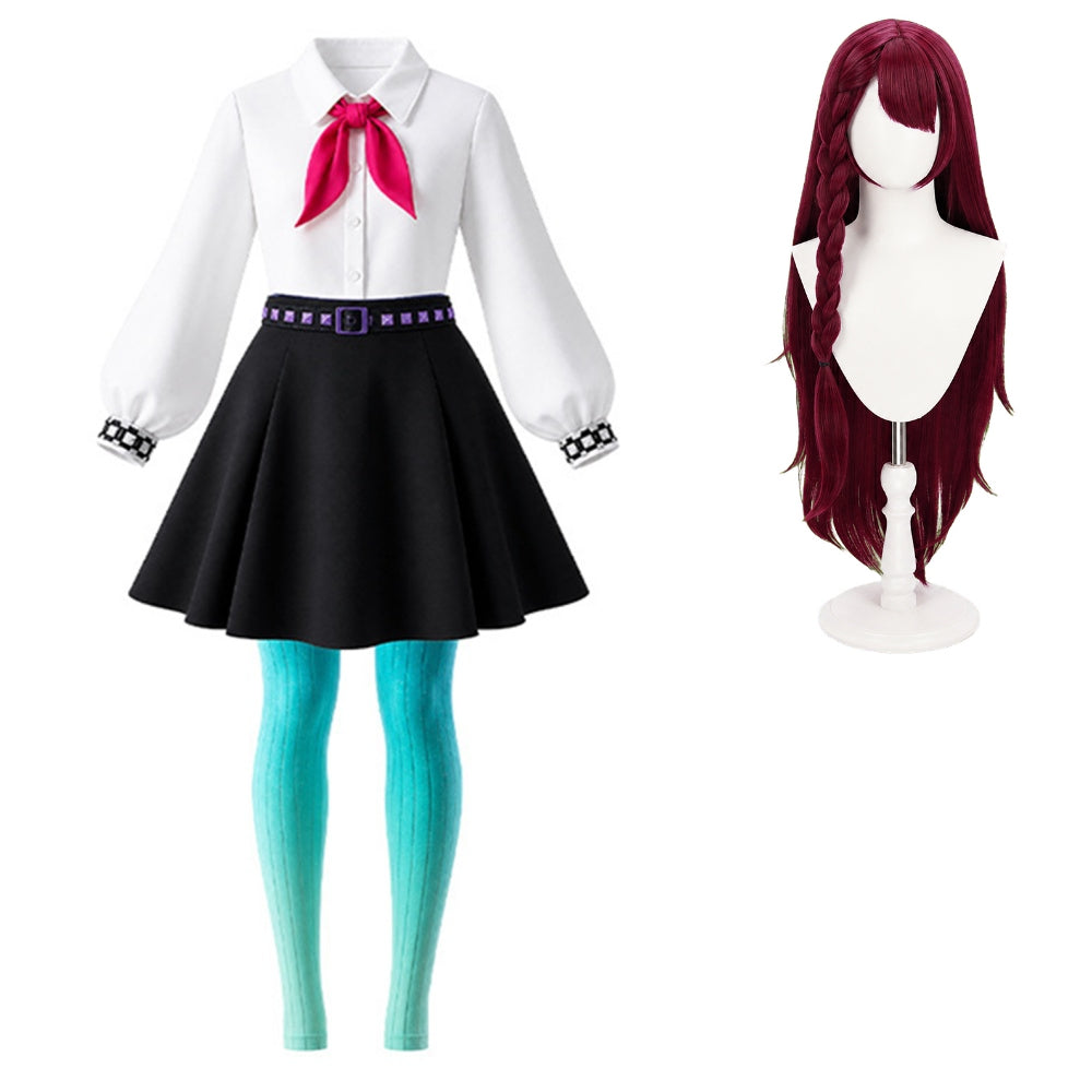 Kids Children Hexed (2026) Billie Blue Pants School Uniform Set Outfits Cosplay Costume