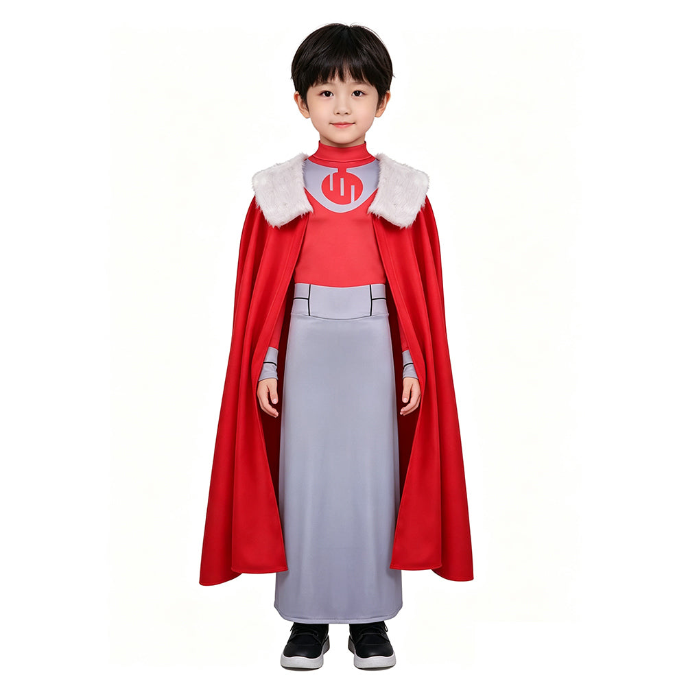 Kids Children Invincible Season 4 (2026) Thragg Grand Regent Red Set Outfits Cosplay Costume