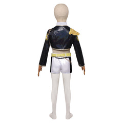 Kids Children KPop Demon Hunters (2025) Golden Huntrix Rumi Mira Black White Outfits Cosplay Costume