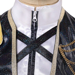 Kids Children KPop Demon Hunters (2025) Golden Huntrix Rumi Mira Black White Outfits Cosplay Costume