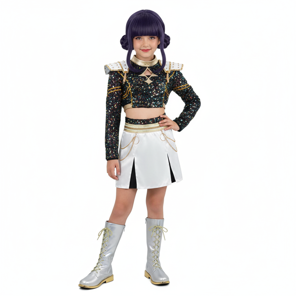 KINDER MÄDCHEN K-POP Demon Hunters Rumi Mira Zoey Cosplay Kostüm Kleid Halloween EUR 23,80