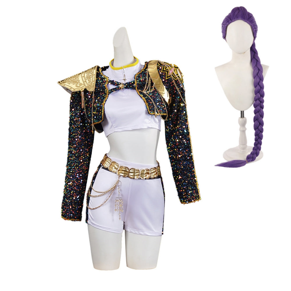 Demon Hunters KINDER MÄDCHEN K-POP Rumi Mira Zoey Cosplay Kostüm Kleid Halloween EUR 18,05 Zoey Kpop Demon Hunters Kostüm Kinder