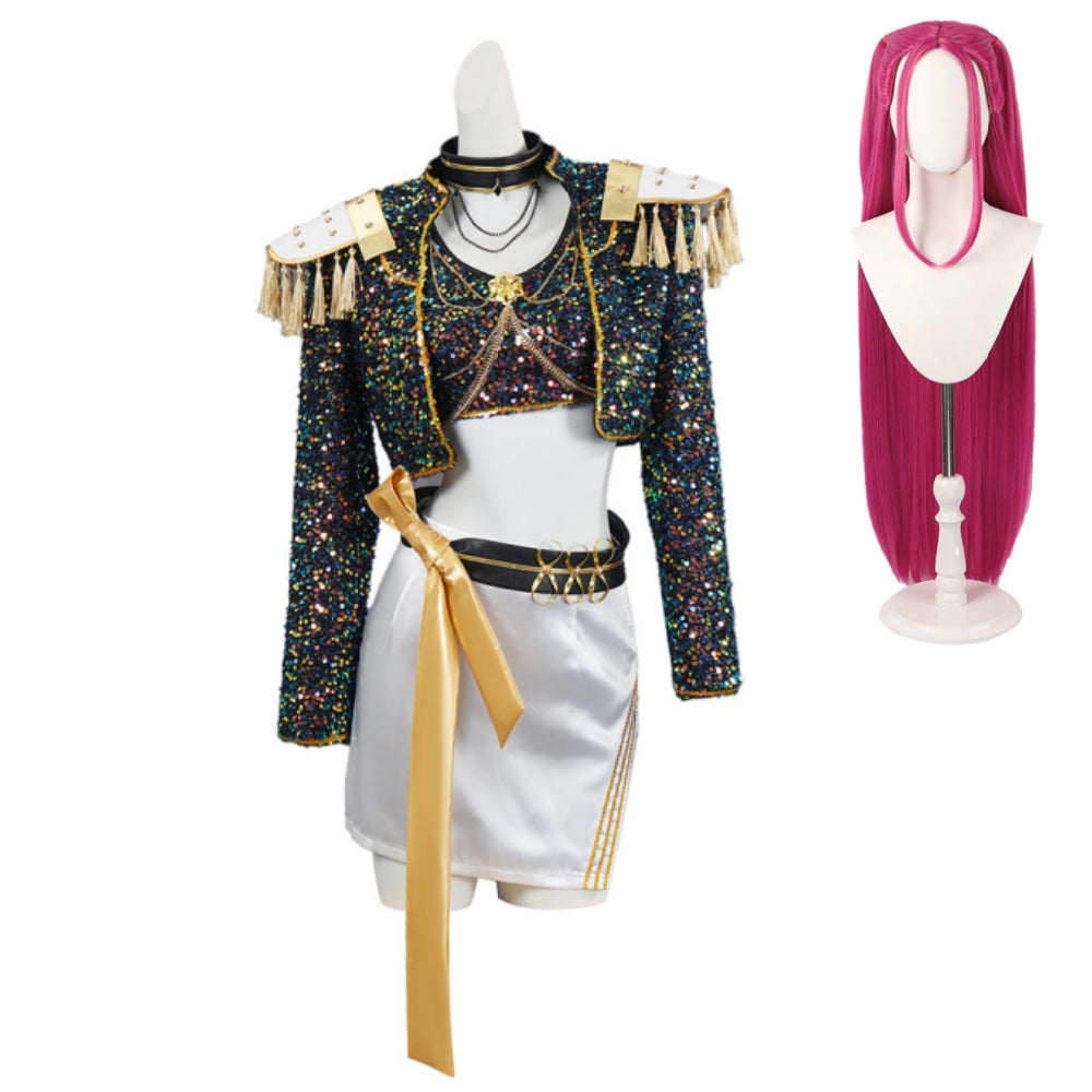 Kids Children Golden Rumi Mira Mira Black White Outfits Cosplay Costum –  Coshduk