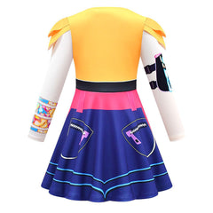 Kids Children Rumi Zoey Mira Printed Dress Pants Bag Outfits Cosplay Costume