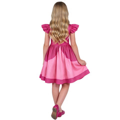 Kids Children The Super Mario Galaxy Movie (2026) Princess Peach Daisy Rosalina Printed Dress Cosplay Costume