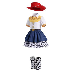 Kids Children Toy Story (2026) Jessie Blue Dress Cowgirl Set Outfits Cosplay Costume