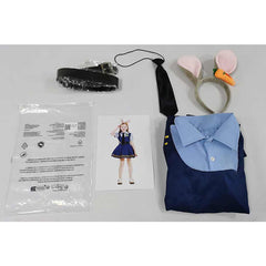 Kids Children Zootopia 2 Judy Hopps Blue Police Dress Set Cosplay Costume