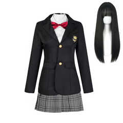 Kill Bill Gogo Yubari Balck School Uniform Set Outfits Cosplay Costume