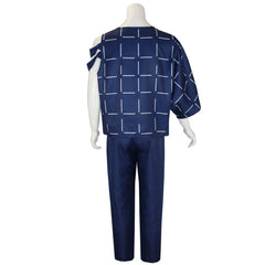 Mahito Blue Shirt Trousers Set Outfits Cosplay Costume Halloween Suit