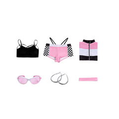 Marin Kitagawa Pink Black Race Queen Set Outfits Cosplay Costume