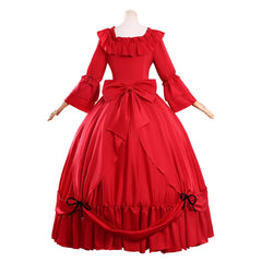 May I Ask For One Final Thing (2025) Scarlet Red Dress Set Outfits Cosplay Costume