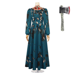 Monster: The Lizzie Borden Story (2026) Lizzie Borden Blue Dress Outfits Cosplay Costume Halloween Carnival Suit