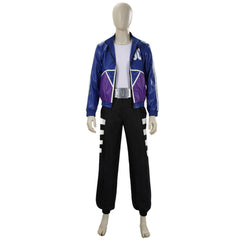 Mortal Kombat 11 Johnny Cage Young Blue Jacket Set Outfits Cosplay Costume