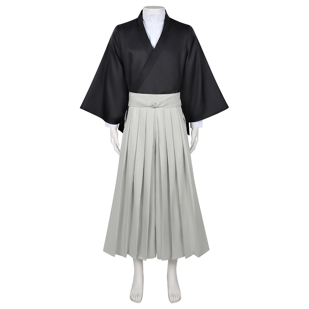 Naoya Zenin Black Gray Kimono Set Outfits Cosplay Costume Halloween Carnival Costume