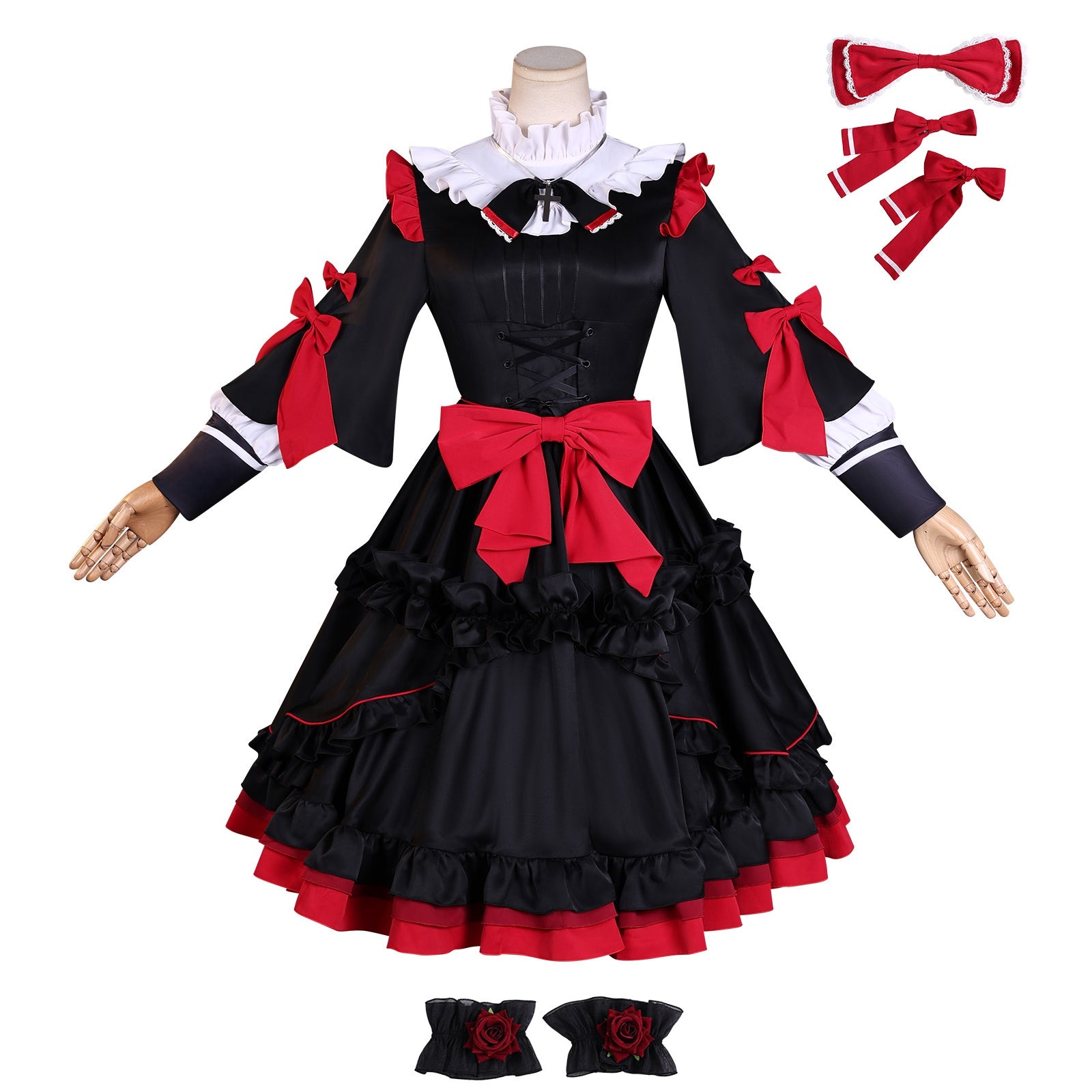 Needy Girl Overdose (2026) Michica Gokubara Black Dress Lolita Set Outfits Cosplay Costume