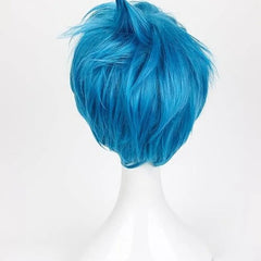 Movie Inside Out 2 (2024) Joy Blue Wig Cosplay Accessories Halloween Carnival Props