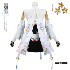 Wuthering Waves Baizhi White Black Dress Set Outfits Cosplay Costume