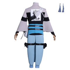 Gachiakuta (2025) Zanka Nijiku Gray Blue Set Outfits Cosplay Costume